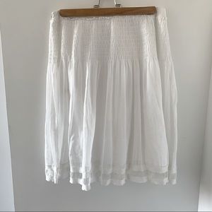 *SOLD* Elie Tahari white cotton skirt